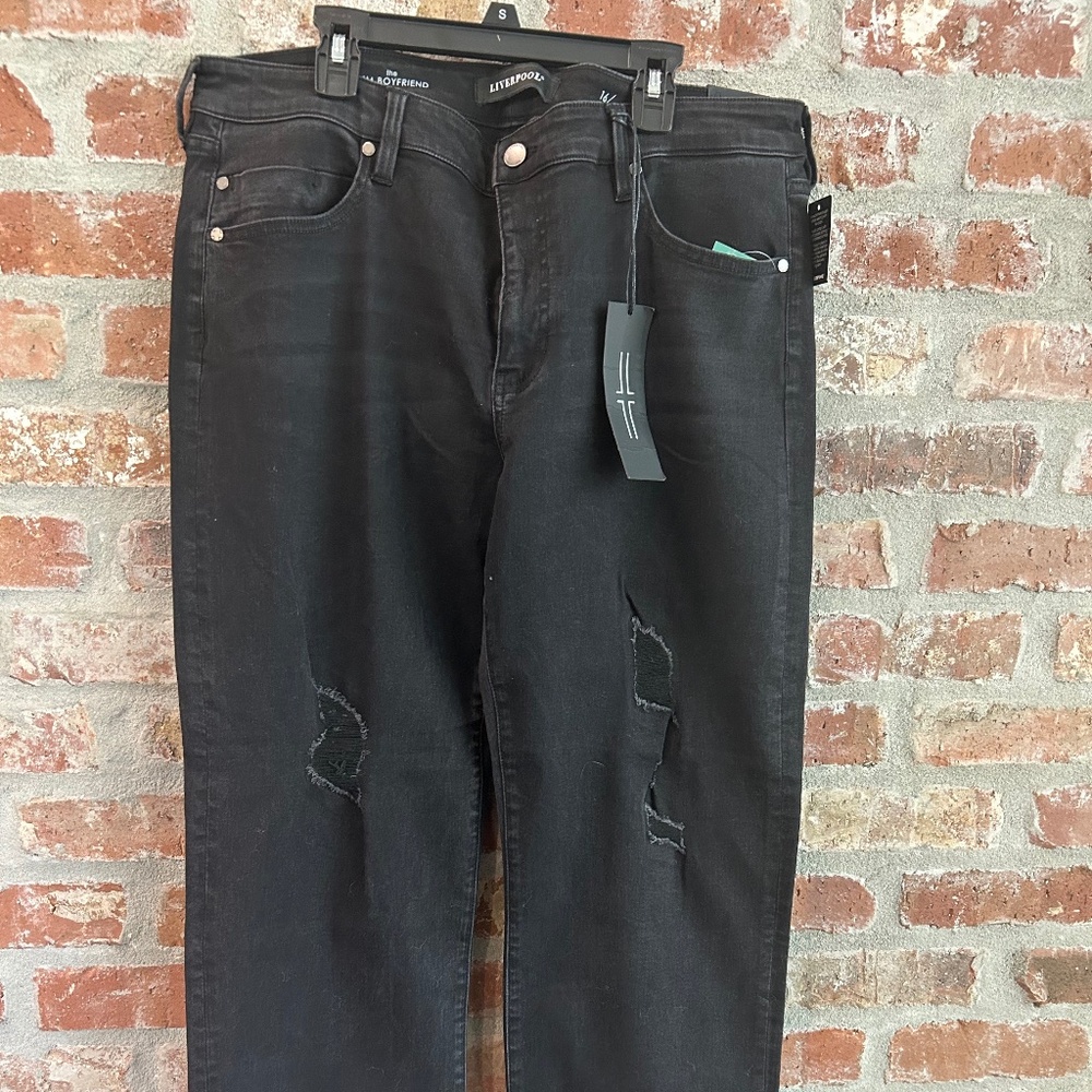 Liverpool Evan Distressed Boyfriend Jeans